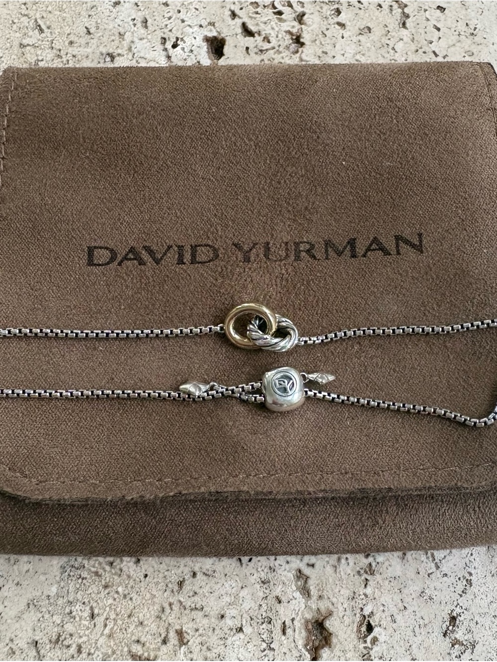 David Yurman Cable link bracelet - Silver & Gold EUC